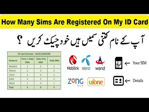 How to Check Number of SIMs on Your ID Card in Pakistan